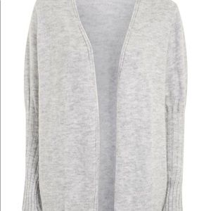Topshop puff sleeve longline cardigan